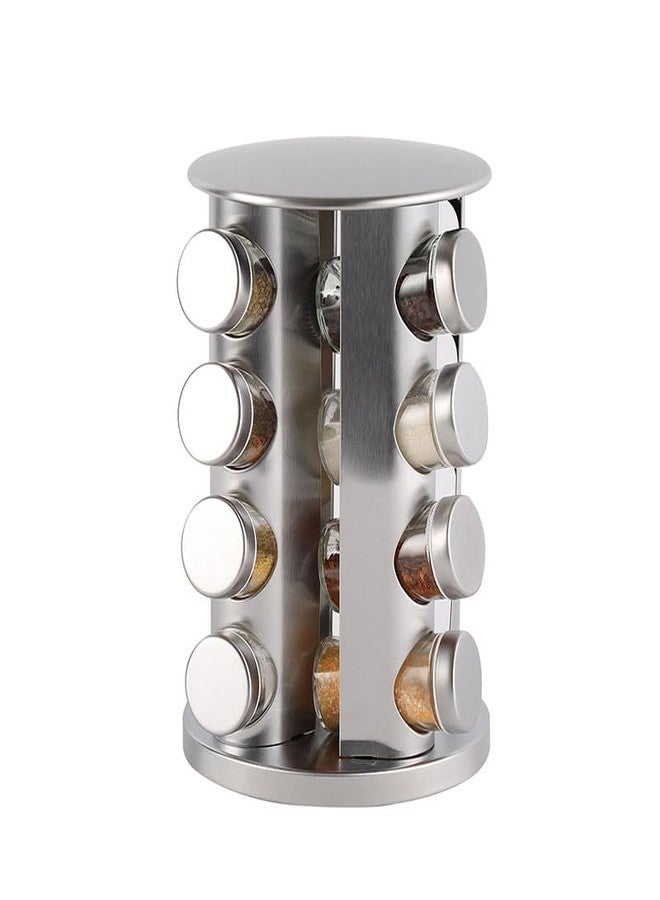 Delavala 16 Jar - Revolving Spice Tower/spice rack set for kitchen/kitchen storage organizer/masala container for kitchen/seasoning container set/stainless steel containers/kitchen accessories items - Image 4